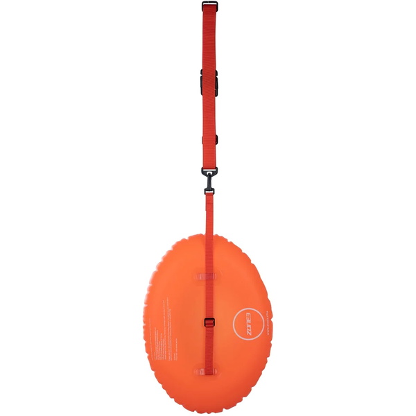 2024 Zone3 On The Go Swim Safety Buoy & Dry Bag Donut SA18SBDO113 - Hi Vis Orange